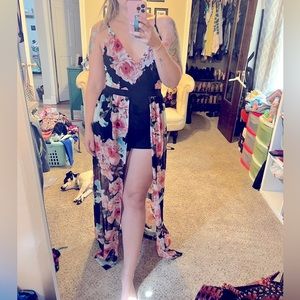 Windsor open romper dress